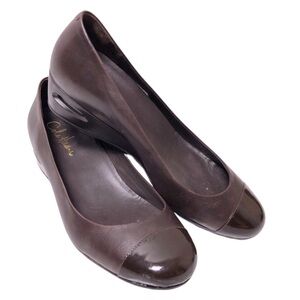 Cole Haan  Ballet Wedge Nike Air Soles Brown 7B